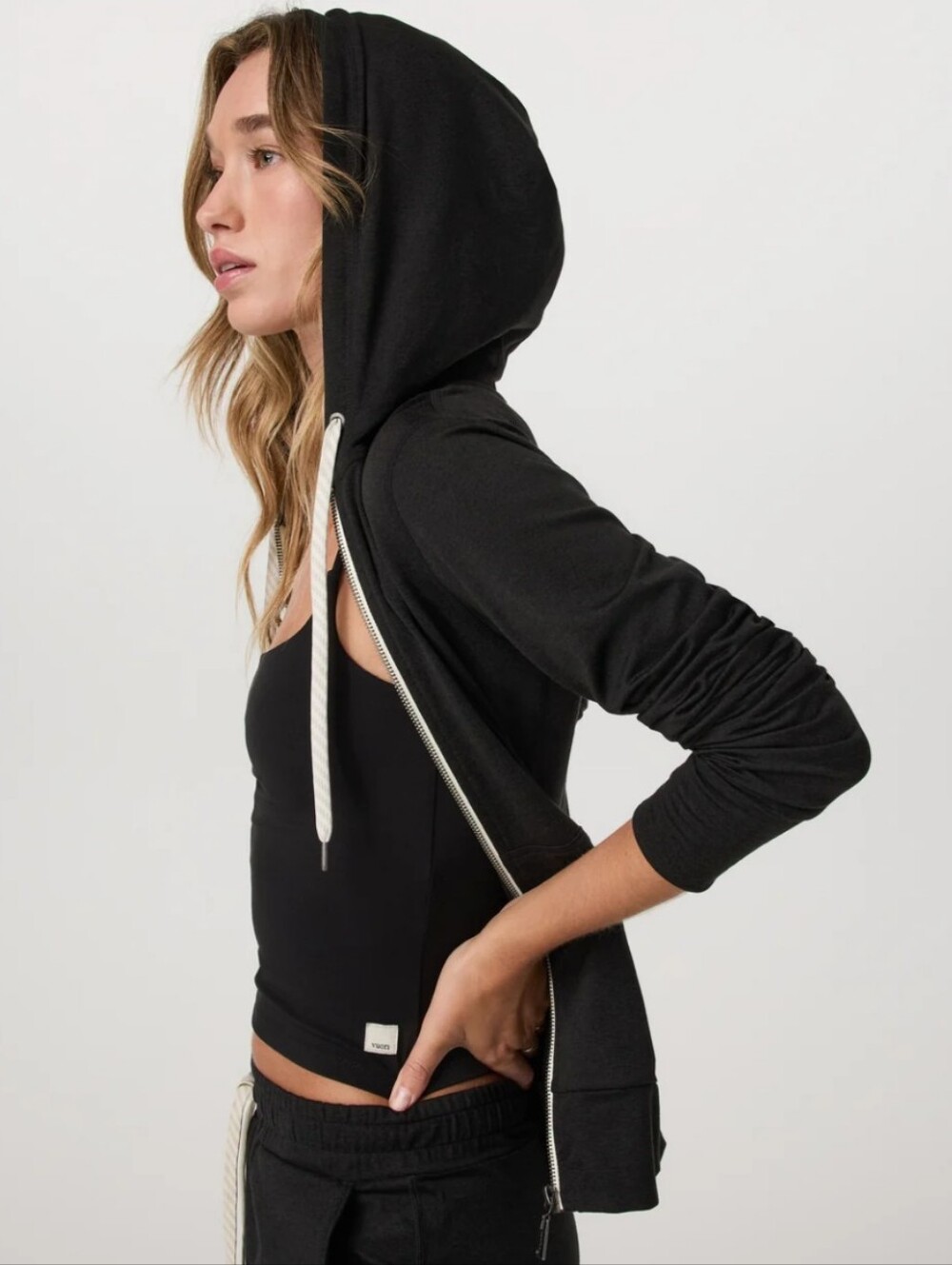 Vuori Halo Performance Zip Hoodie Black